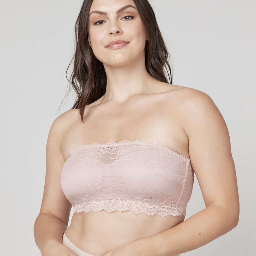Spanx Undie-tectable Better Bandeau Bra in creme blush